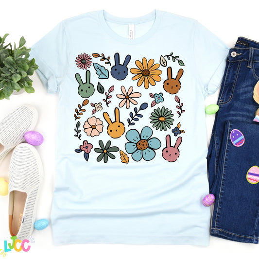 Boho Bunny Collage