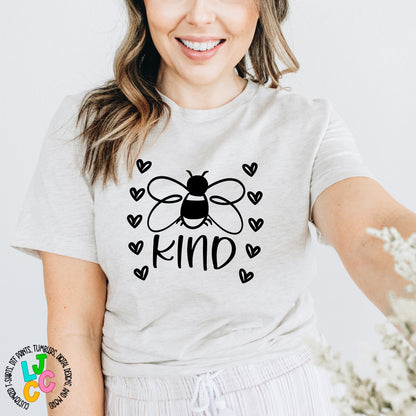 Bee Kind with hearts