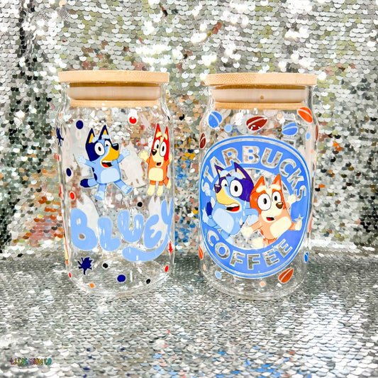 Blue Dogs and Coffee Tumbler Set