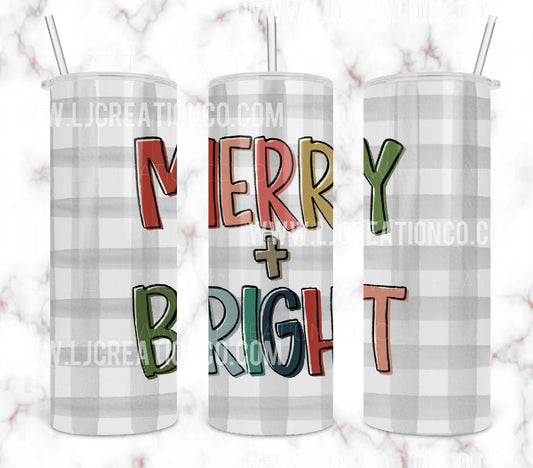 Merry and Bright Tumbler