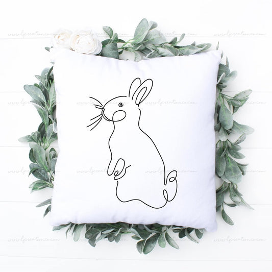 Line Bunny Pillow