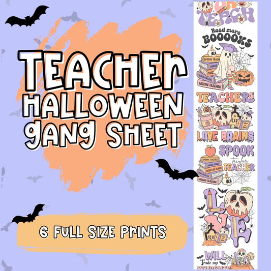 Teacher Halloween Gang Sheet