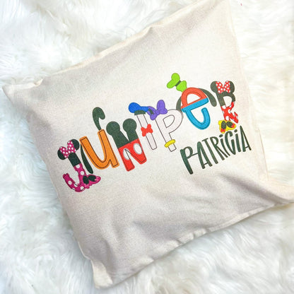 Custom Square Name Pillow