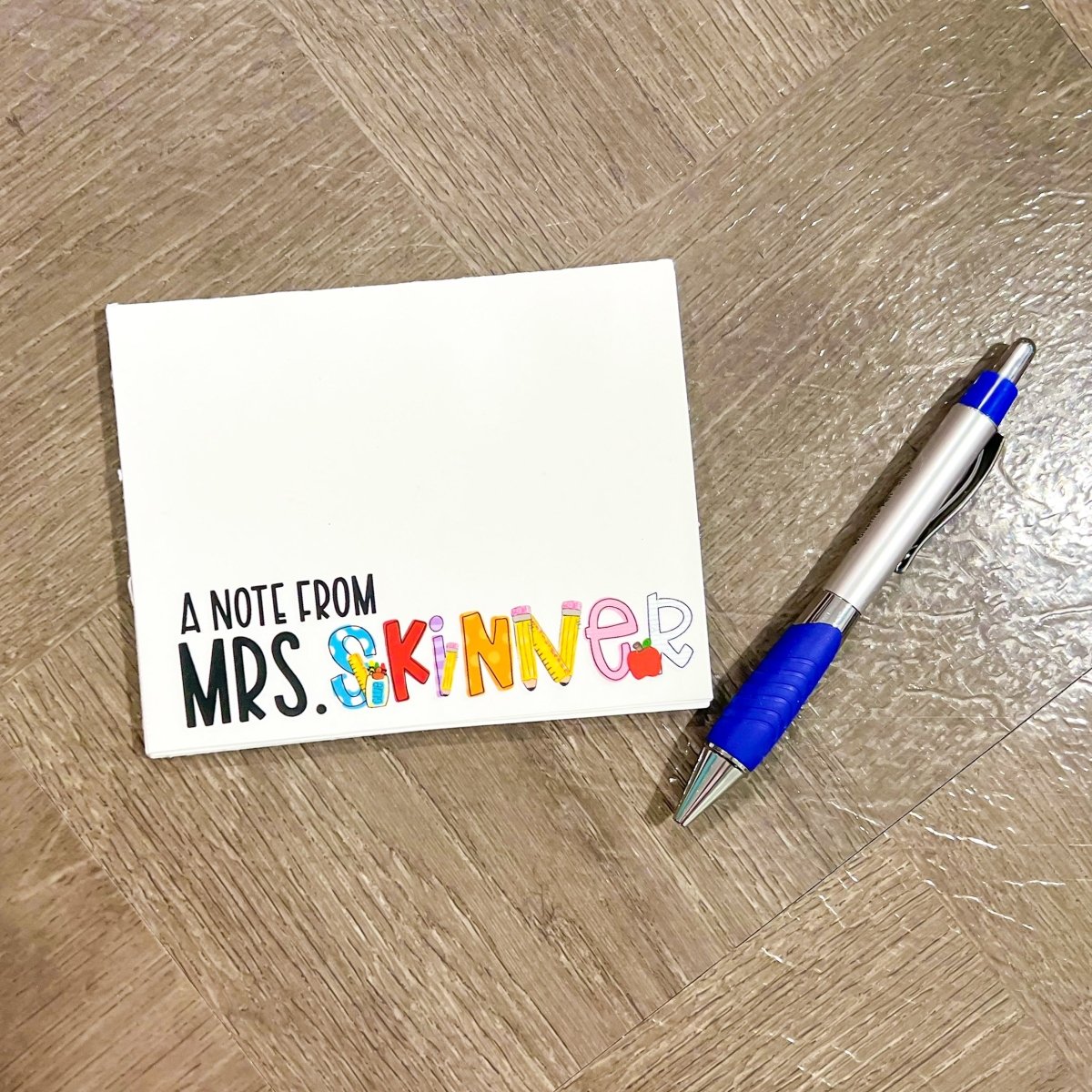 Custom Teacher Notepad