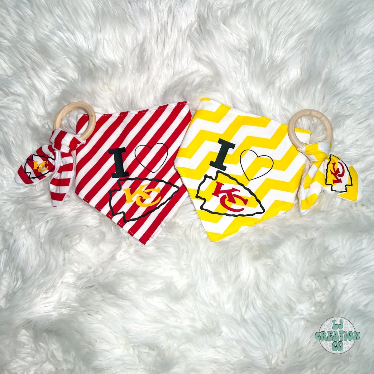 KC Chiefs Baby Bib and Toy Set